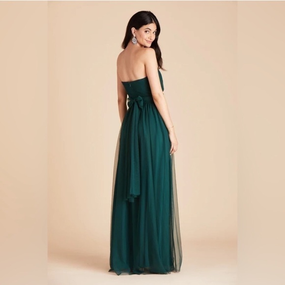 BIRDY GREY Christina Convertible Tulle Dress In Emerald - Picture 3 of 7